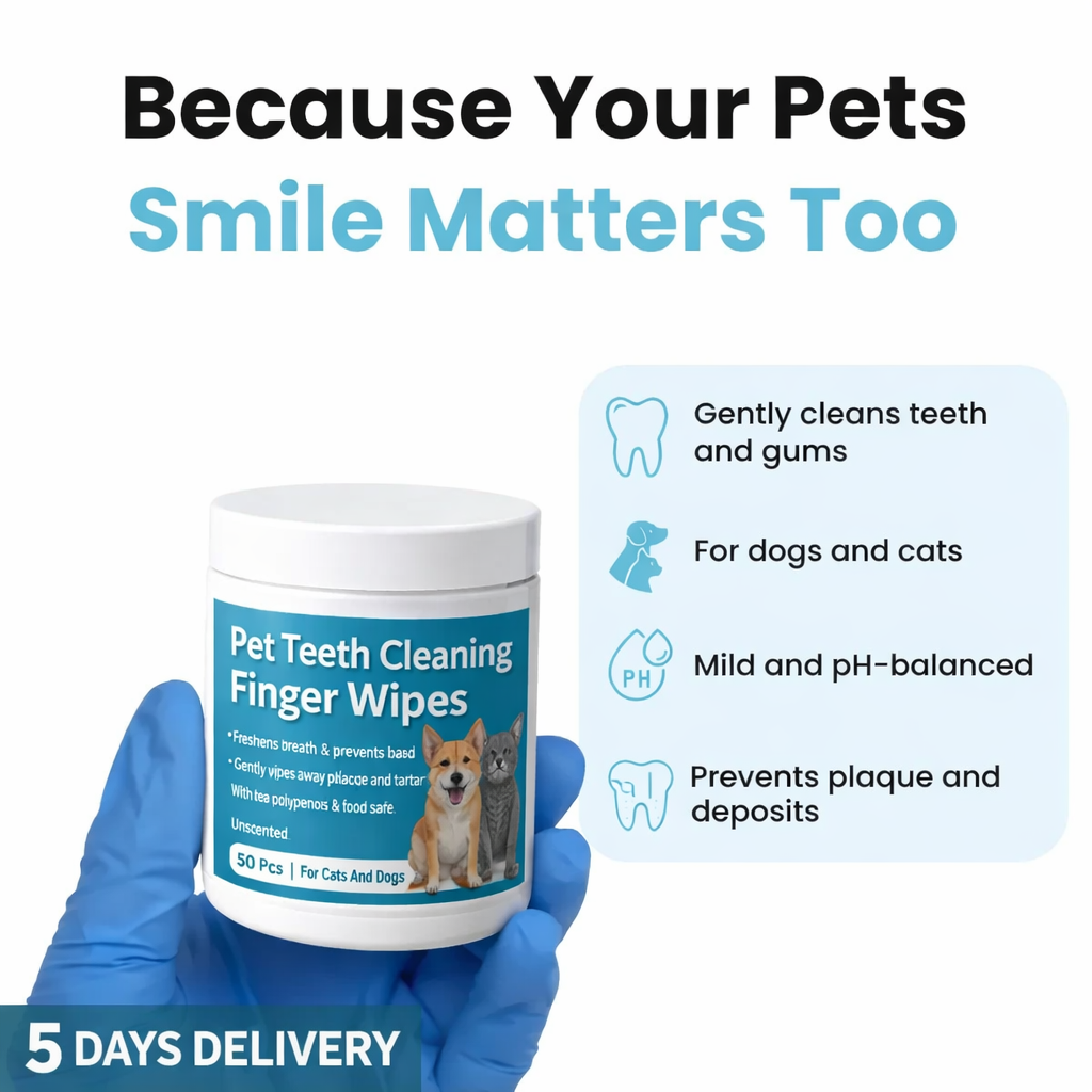 Pet Dental Finger Wipes